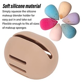 POCREATION Estuche Ventilado para Soporte de Esponja de Maquillaje, Caja de Soporte de Esponja de Maquillaje Caja de Almacenamiento de Huevos de...   