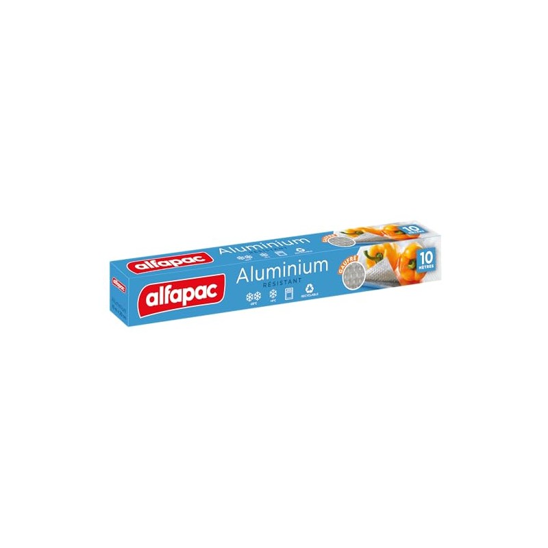 Alfapac Embossed Aluminium Foil 10 m Made in France