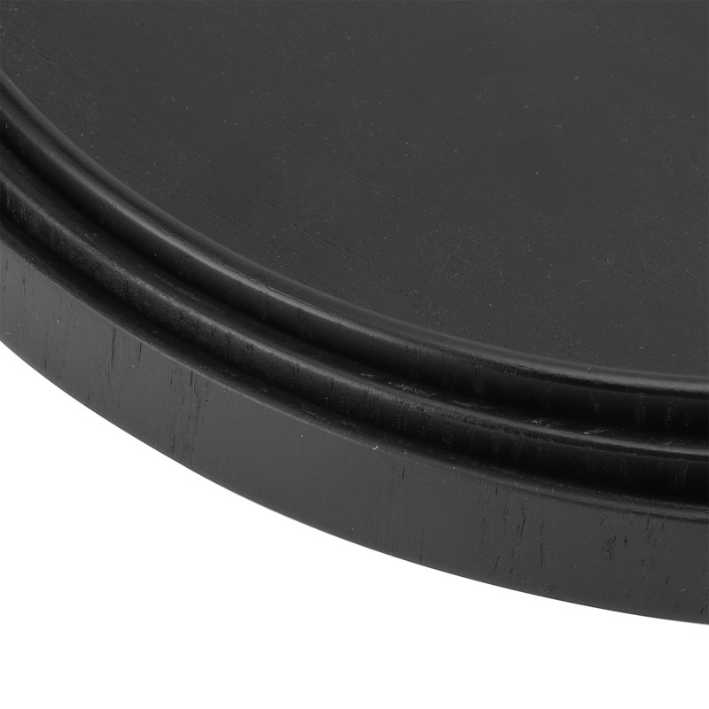 Wooden Round Tea Cup Tray Round Originality Fruit Palte Tableware