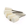 76 Pieces Wool Felt Polishing Pad Dremel Polishing Set Rotating
