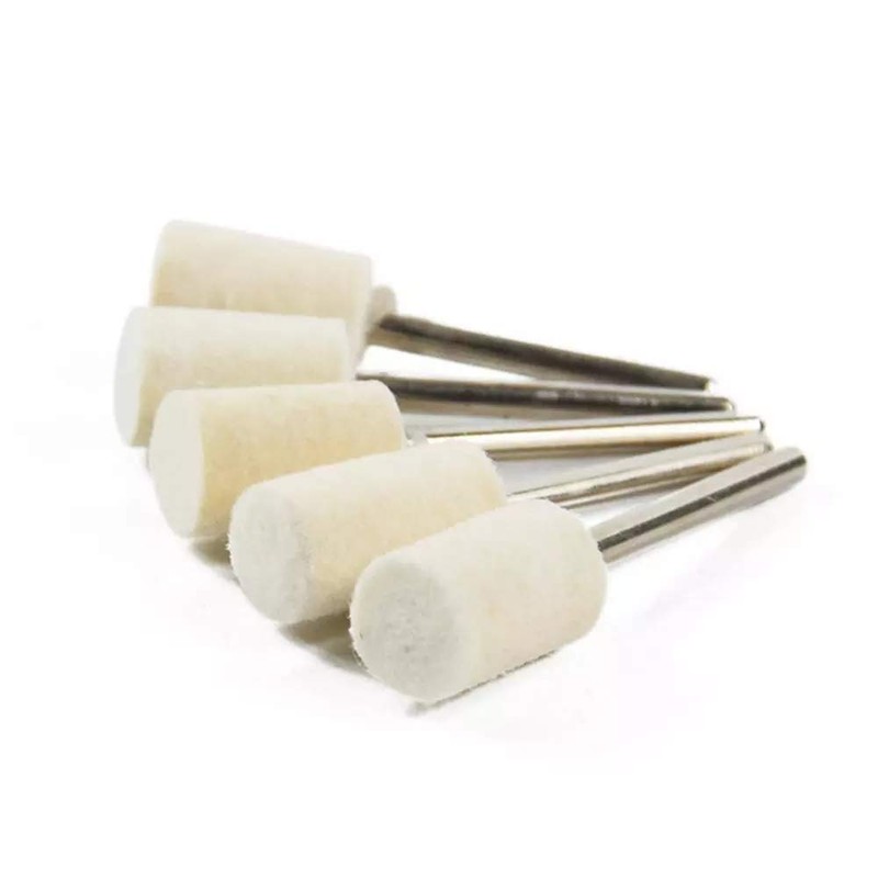 76 Pieces Wool Felt Polishing Pad Dremel Polishing Set Rotating