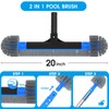 TidyMister 20'' 2 in 1 Pool Brush Head Cobweb Duster