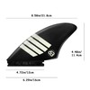 Twin Key Fin Surfboard Fins Double Tab/Single Fin Keel Fin