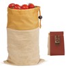 Orchard Picking Bag Canvas Leather Waist Hanging Fruit Harvest Bag