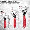 Adjustable Wrench Set Pipe Spanner: 6" 8" 10" Wide Jaw