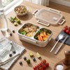 Fiambrera Bento, Contenedor Térmico para Alimentos de 1,2 L con