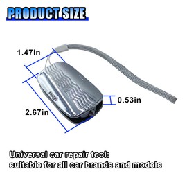Car Windshield Wiper Repair Tool, Portable Double Sided Windshield Wiper Blade Repairer, Universal Wiper Strip Restorer for Car Windscreen Wipers, Wiper Blade Renovator for Easy Repairs (Silver White)