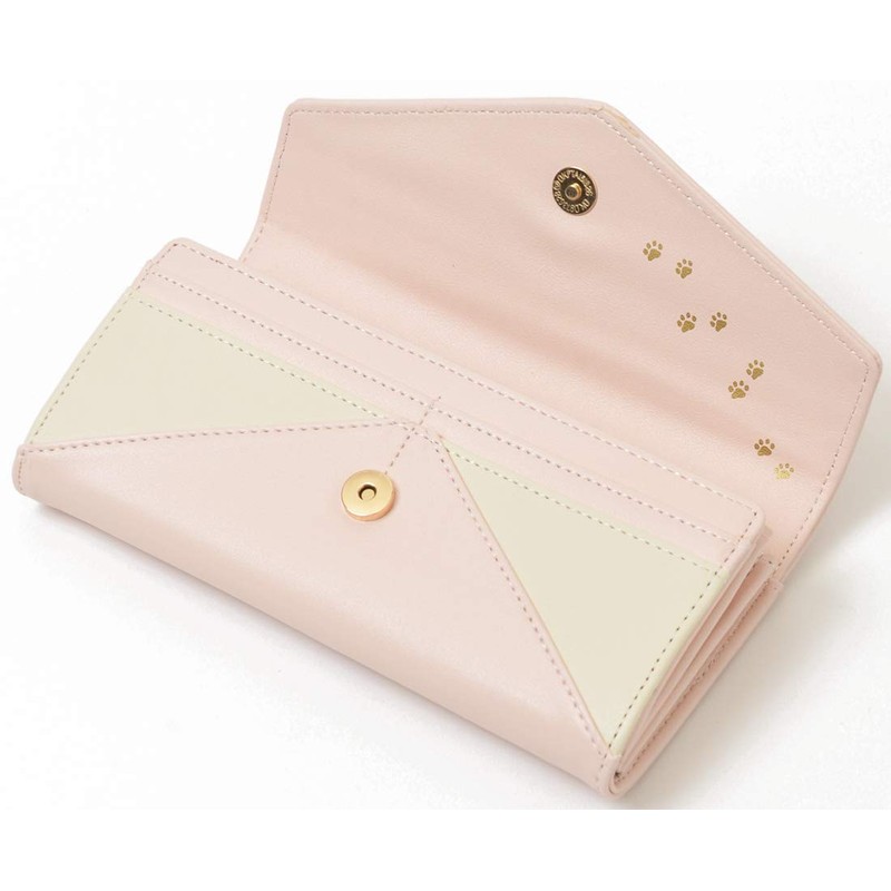 Light Pink F D-LOOP 121962-010-731 Large Capacity, Long Wallet, Stretchable