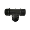 PP Threaded Fitting Screw Fitting T-Piece Black PN10 Fittings AG