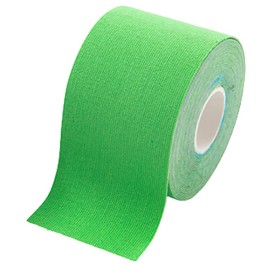 Kinesiology Tape 5M 2 Rolls Elastic Muscle Tape Improve Blood Circulation Waterproof and Latex Free for Exercise, Sports and Injury (Green)