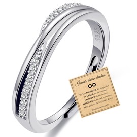 Rajputana Sterling Silver Ring for Women Promise Ring for Her Infinity Thumb Rings Adjustable Silver Rings for Women 925 Infinity Ring for Women Thumb Ring, Precious metal, No Gemstone