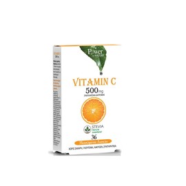 Power Of Nature Vitamin C with Stevia 500mg, 36 Chewable Tabs