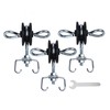 Farm Electric Fence T-Post Gate Handle Anchors Double Hook, galvanised
