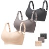 Gailife 3 Pack Nursing Bras for Women Full Coverage Comfort