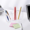 Junguk Georaesa 3-Compartment Transparent Acrylic Pencil Holder, Straight Connection