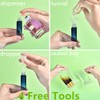 Yikimyfo Glass Refillable Perfume Bottle, 3 Pcs 9ML/0.3oz Travel Perfume