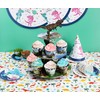 Soporte de dinosaurio para cupcakes de 3 niveles para niños,