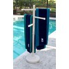 Outdoor Spa and Pool Towel Rack - Bone