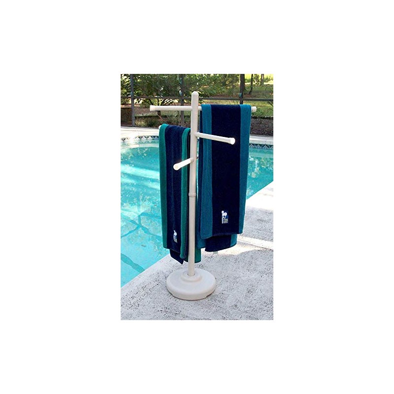 Outdoor Spa and Pool Towel Rack - Bone