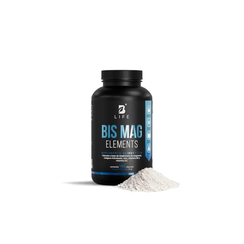 Life Bisglicinato Magnesio 180 Cápsulas 1200mg Por Porción Alta Absorción