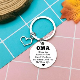Oma Gifts Oma Keyring Grandma Gift from Granddaughter Grandma Keyring Gift From Granddaughter Grandson Gifts for Oma Birthday Mothers Day Gift for Grandma from GrandKid Oma Gifts for Grandmother