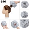 S-noilite Hair Bun Extensions Messy Wavy Curly 1 Piece Dish