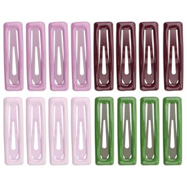 16pcs Rectangle Hair Clips,WACHLL Metal Snap Hair Clips for Women Styling Sectioning,Girls' Bobby Pins in Boxes,Large size 2.67Inch BB Clip Suitable for Outdoor Activities