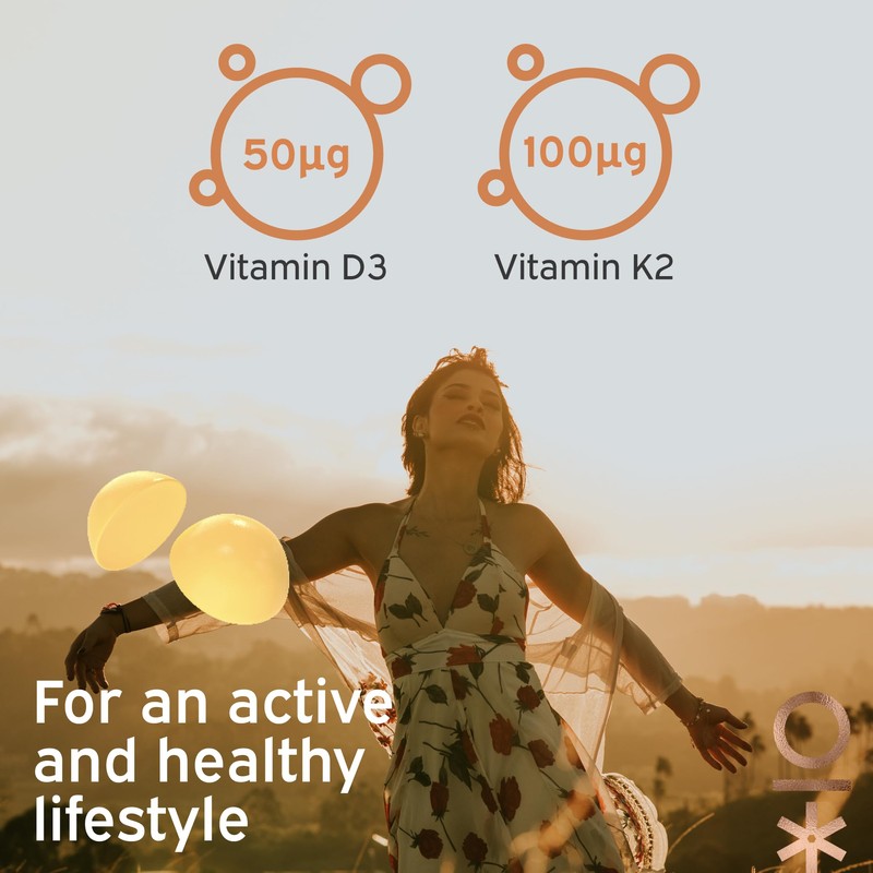 Nutriburst Vitamin D3 (2000IU) + K2 (100µg) Multipack - Essential
