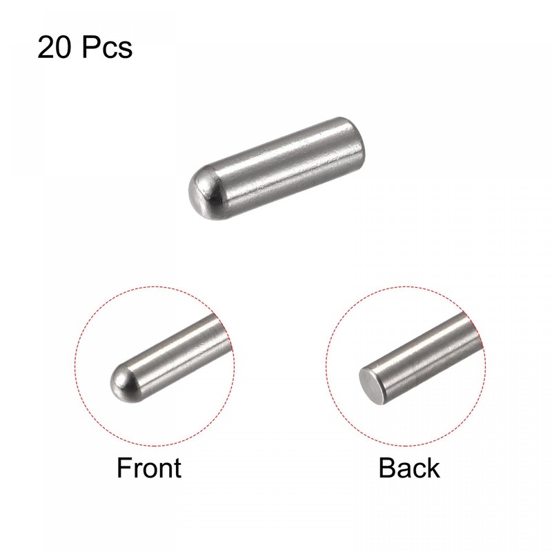 sourcing map 5 x 15 mm Dowel Pins 304 Stainless