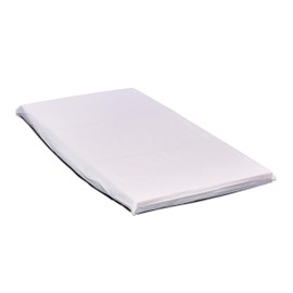 ROLLEE POLLEE White Microfiber Mat Sheets for Preschool or Daycare, Stitched Hem for Snug Fit, Super Soft and Durable (Standard Mat Sheet 24 x 48, Single)
