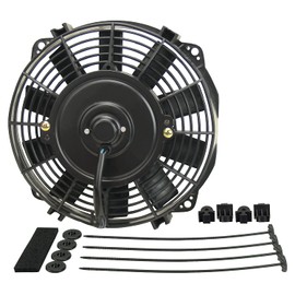 Derale 16908 8" Dyno-Cool High Performance Electric Fan, Black
