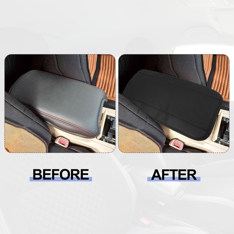 X AUTOHAUX 12.60"x7.68" Car Center Console Lid Armrest Cushion Pad