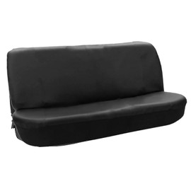 BuliBoao Universal Full Size Bench Truck Pickup Seat Cover Fits for Chevy for Dodge for Ford PU Leather, Black