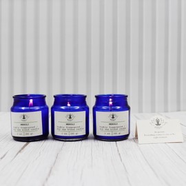 Hosley Jar Candle Neroli Scented Classic 3oz Clear Glass Jar Single Wick Candle Set of 3, Over Upto 15 Hours of Burn Time, Ideal for Creating Relaxing Ambience & Holiday Gifting