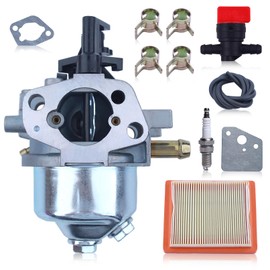 Mtanlo Vergaser für Kohler Courage XT-6, XT-7, XT650, XT6.5, XT6.75, mit Vergaserdichtung, 09P602 09P702 300E 450E 550E Rasenmäher, Zündspule mit Luftfilter + Zündkerze