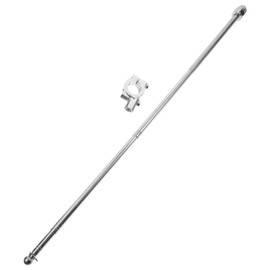 Veemoon Adjustable Motorcycle Flag Pole, Retractable Aluminum Alloy Flag Mounts Bicycle Telescoping Flagpole Portable Flagpole Bracket for Motorcycle Bike Off Road Accessories (30-120 CM)