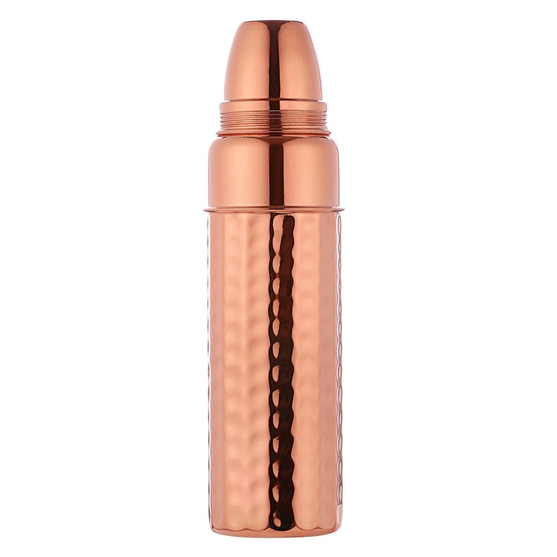 Ancient Impex Pure Copper Hammered Thermos For Ayurvedic Benefits |