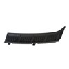 Front Bumper Molding Side Cover Trim Black ABS Replacement for