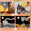 Bamyli Manual Juicer Lemon Squeezer Hand Press Citrus Juicer Aluminium