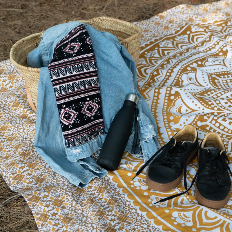 MOMOMUS Sandfree Extra Large Beach Towels for Adults - Mandala