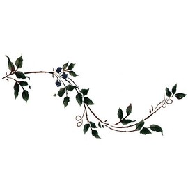 BlackBerry Vine C Wall Stencil - DEE606C by DeeSigns