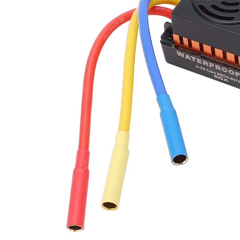 RC Brushless ESC 60A Strong Current Resistance Waterproof Dustproof Brushless