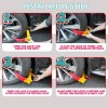 AUTOXBERT 2PCS AntiTheft Wheel Clamp Boot Tire Lock Trailer for