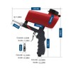 WINGONEER Air Sandblasting Gun Small Handheld Portable Sandblasting Gun Red