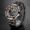 GOLDEN HOUR Heavy Stainless Steel Analog Digital Mens Watches Work