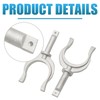 Ollanoos 2 PCS Aluminum Portable Stable Side Mount Oarlock Rowlock,