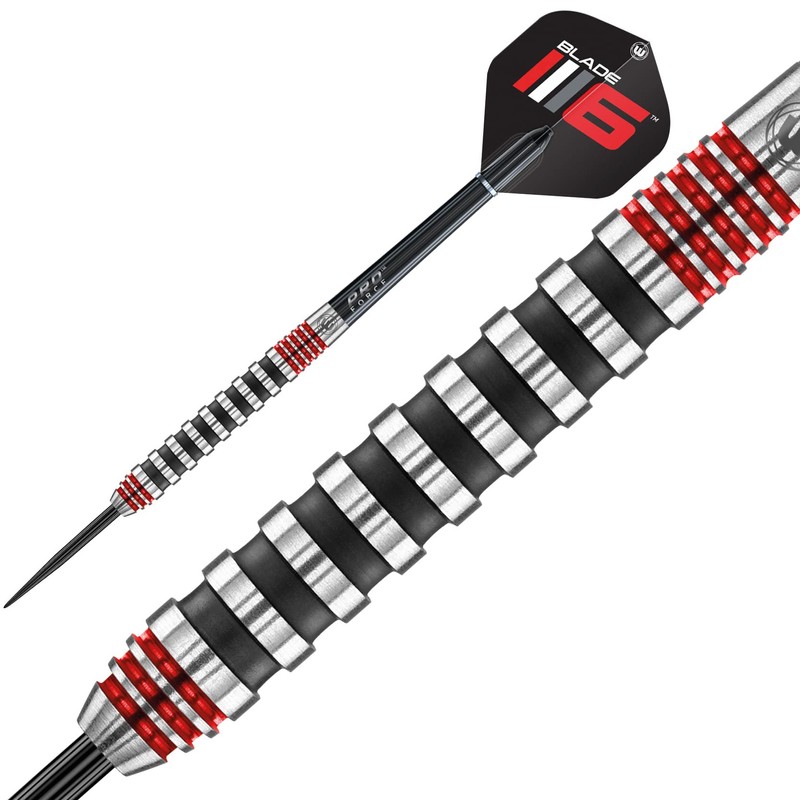 WINMAU Advance 500 Series Red 22g Darts with Dart Flights