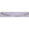 Gisela Graham Gold Glitter Merry Christmas Wooden Garland