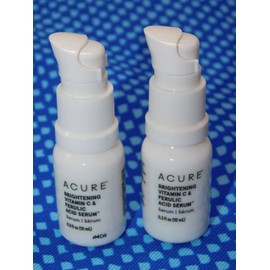 Acure Lot of 2 ACURE Brightening Vitamin C & Ferulic Acid Serum .3oz (x2) NEW ― #BW79