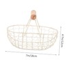 Alipis Metal Wire Storage Basket Rustic Decorative Egg Holder for